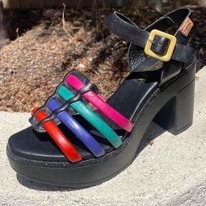 Pikolinos NEVER WORN Leather Platform Heels